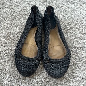 Frye braided flats